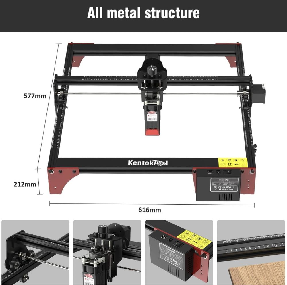 Лазерен гравер KENTOKTOOL LE400PRO 400/400 мм