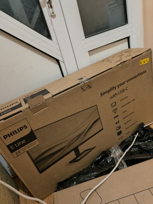 Monitor Philips E-line 34 inci 2K