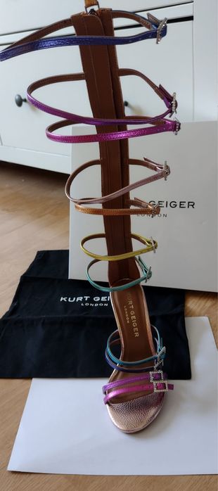 Sandale piele Kurt Geiger London, sandalele  gladiator