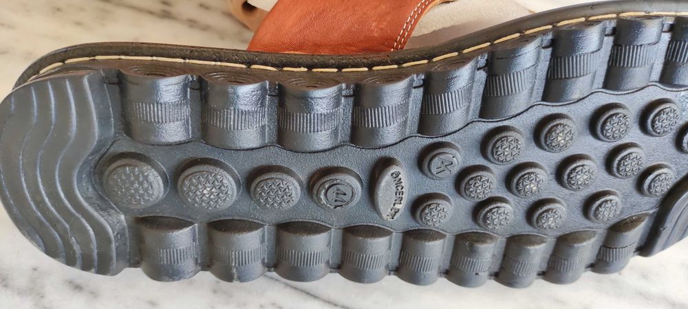 Мъжки чехли  100% телешка кожа