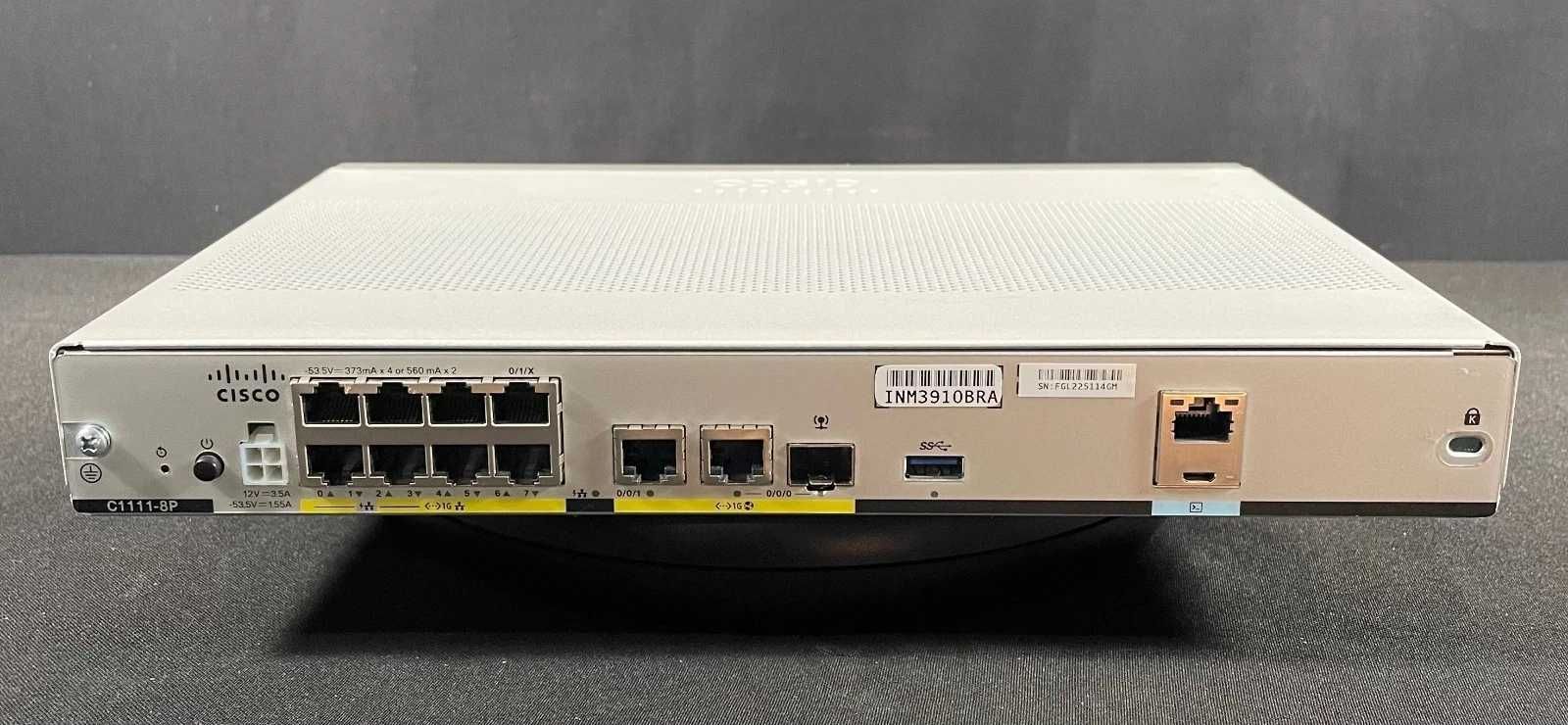 Switch Router CISCO, C1111-8P,  ISR 1100, 8 Port, Dual GE WAN Ethernet