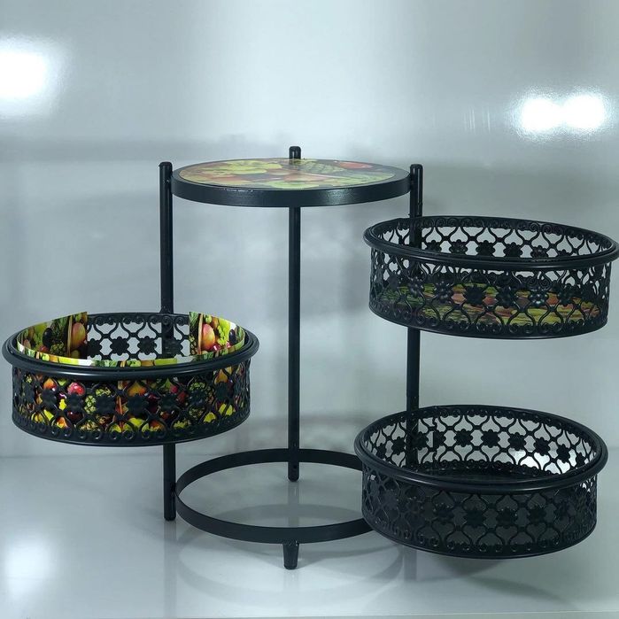 Dekorativ sabzavot va meva savati. Metalldan