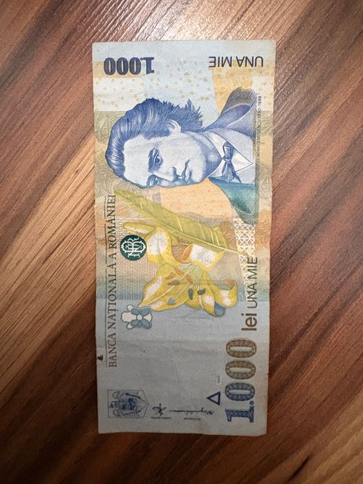 Vând bacnota de 1000 lei din 1998 originală.