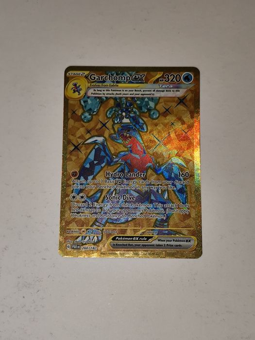 Garchomp EX 260/182 Gold Hyper Rare Scarlet Violet Paradox Rift Pokemo