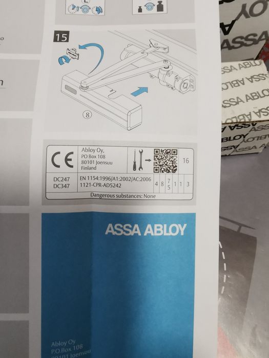 Amortizor ușa ASSA ABLOY  DC347