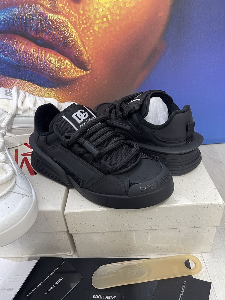Adidasi Dolce Gabbana piele naturala Full Box Premium colectie noua