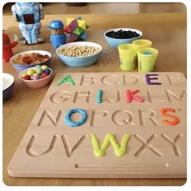 Tablita montessori alfabet , jucarii pentru copii