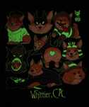 Tricou Fluorescent Amuzant Catei Corgi Halloween