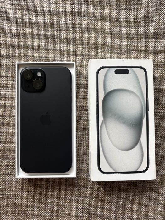 iPhone 15 128 GB в отличном состоянии, без ремонта. АКБ: 84%