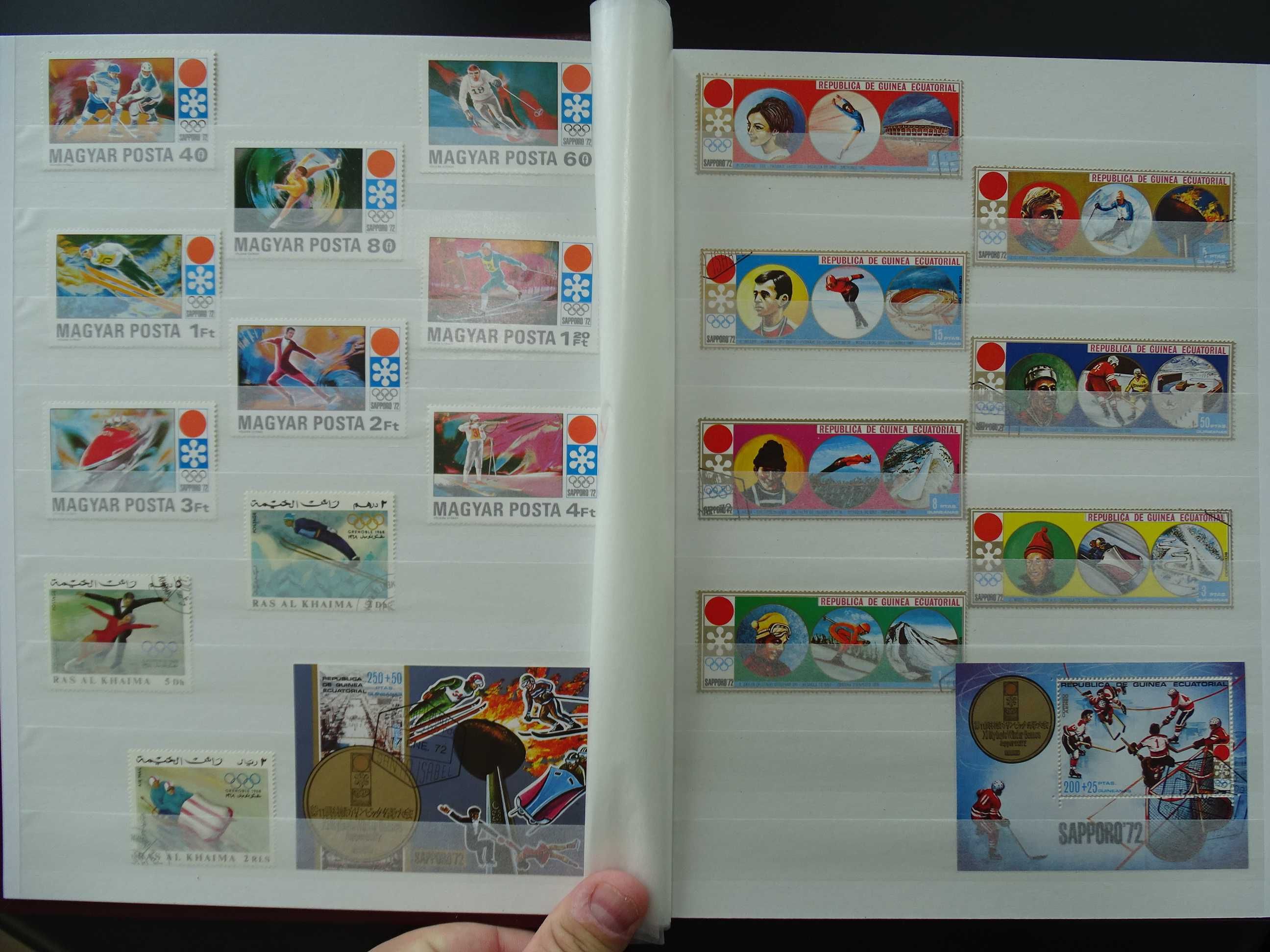 Clasor cu timbre tematice Sport (Lot 37)