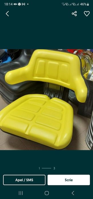 Scaun tractor u445, u650, fiat, same, deutz, landini, lamborghini, val