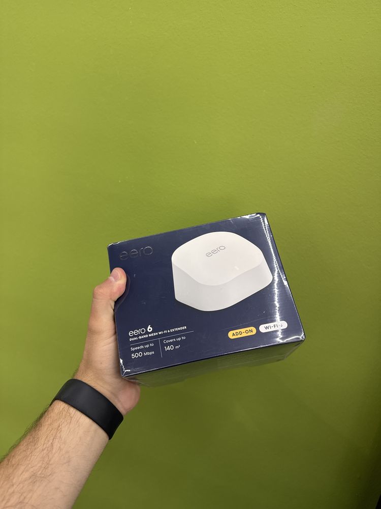 Router EERO 6 / Dual Band Mesh WiFi 6 Extender / Sigilat