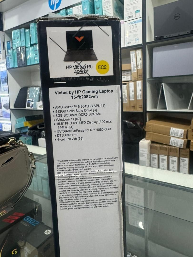 Nout buk sotaman HP VICTUS RTX 4050 6GB