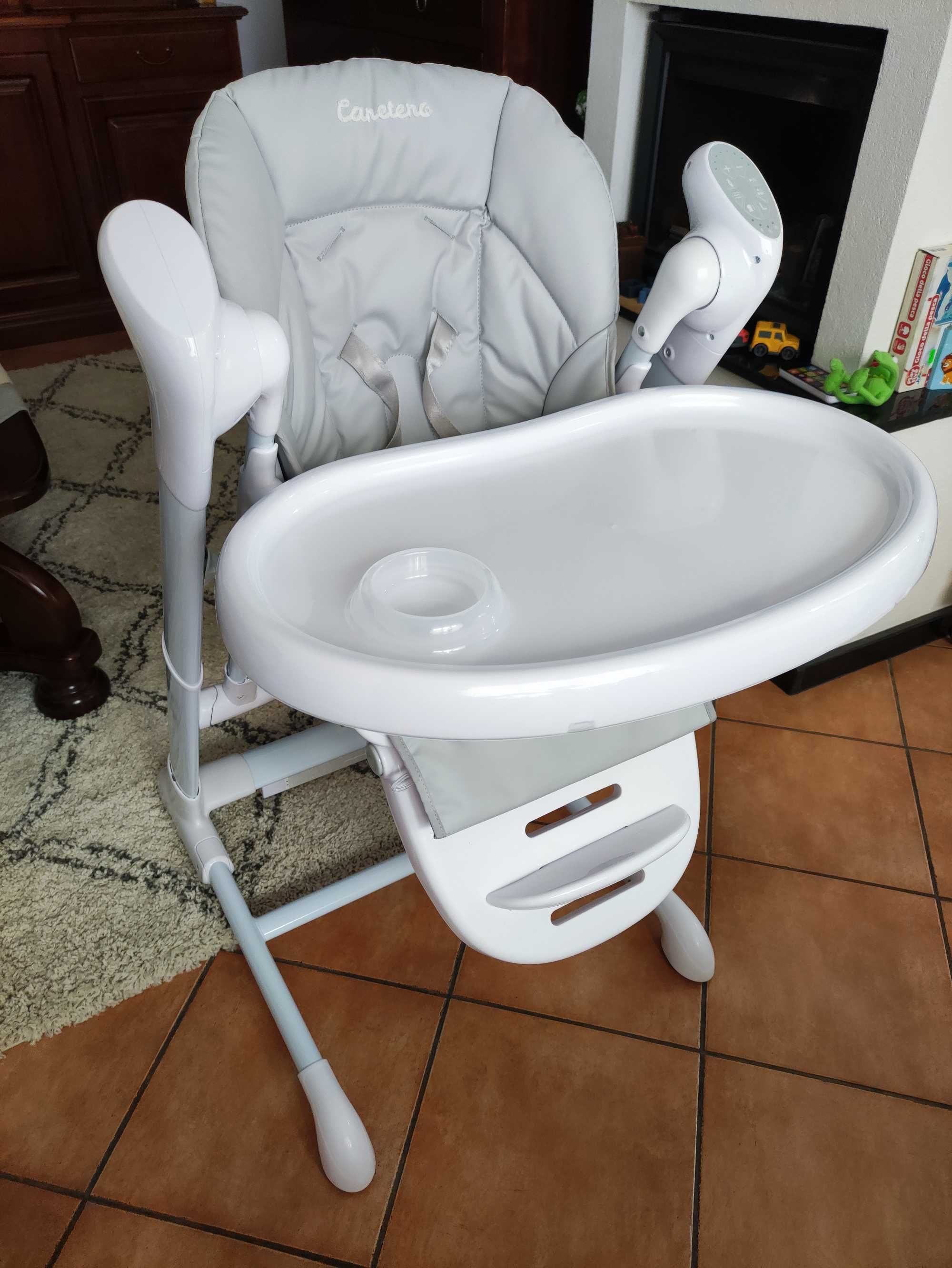 Scaun de masa si leagan Caretero INDIGO Light Grey