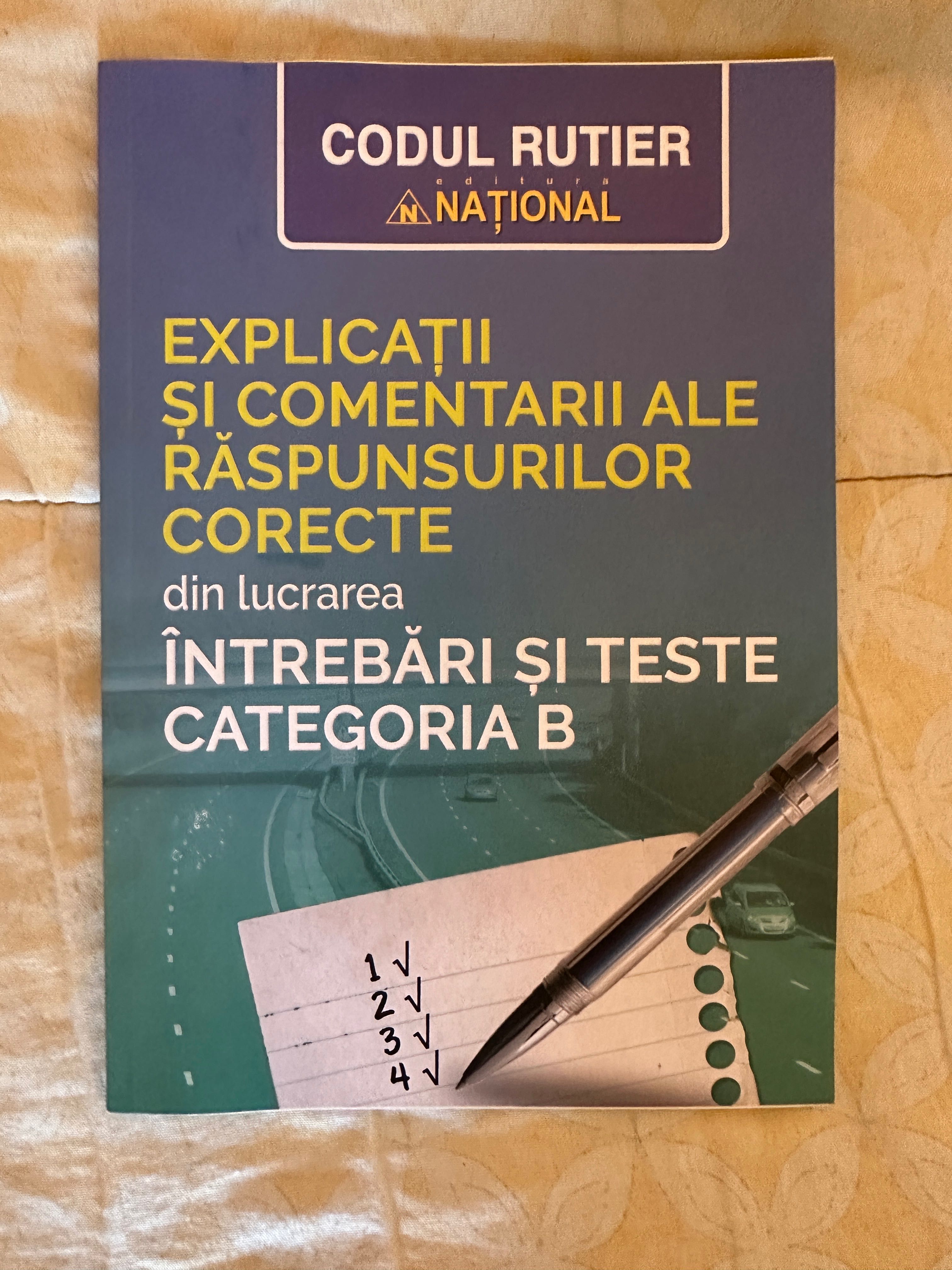 Vând 3 cărți de legislație rutieră pentru permis cat B