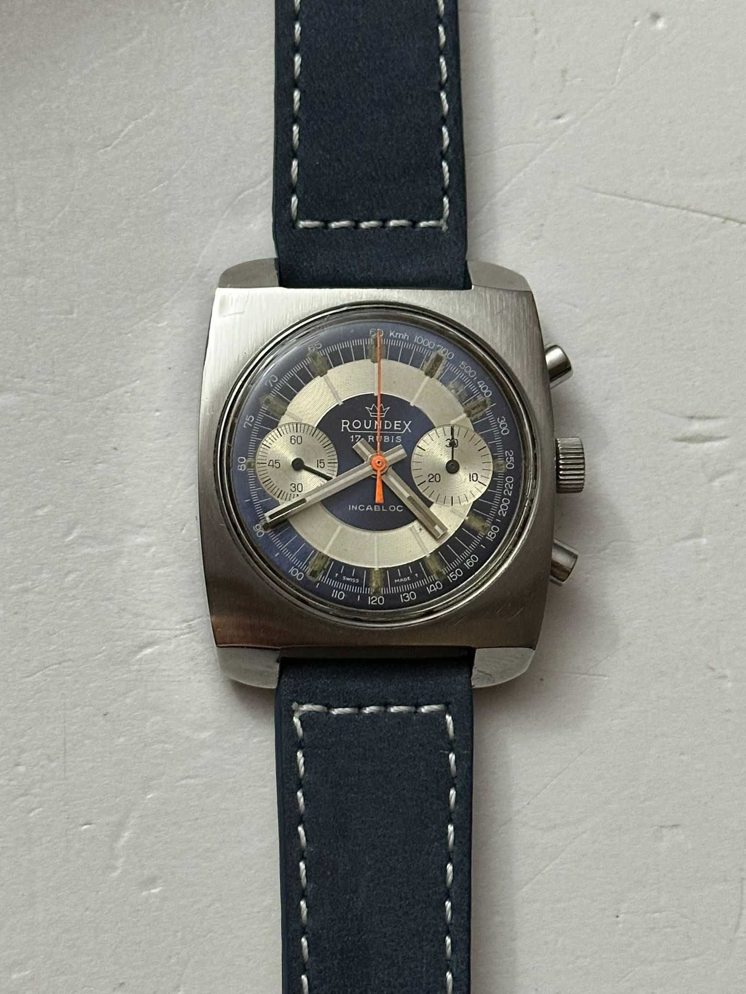 CEAS ROUNDEX - Chronograph - Landeron 248 - Swiss Made - Vintage - RAR