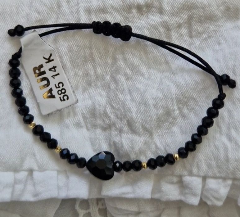 Bratari din aur 14K pe snur reglabil