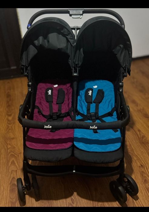Коляска прогулочная Joie Aire Twin, синий, розовый