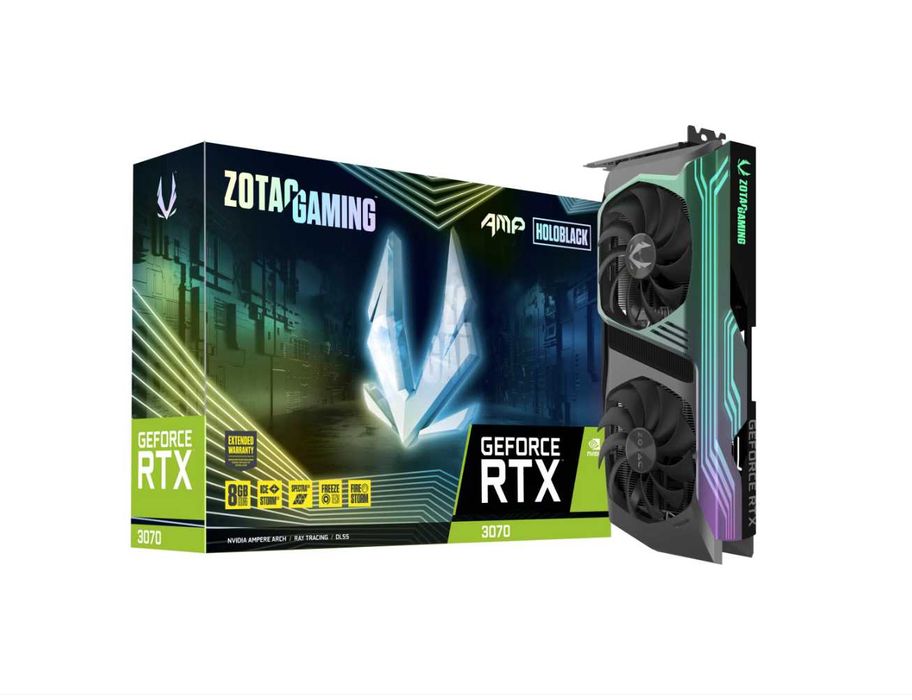 Видео карта Zotac RTX 3070 amp holo black