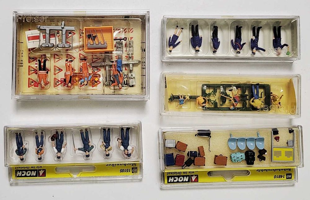 lot machete figurine diorama CFR H0 Preiser Noch HERPA 1:87 nou