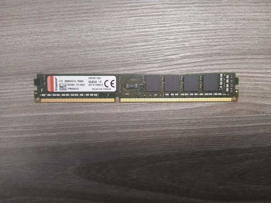 Memorie Kingston 4GB, DDR3, 1600MHz, Non-ECC, CL11, 1.5V, LowProfile