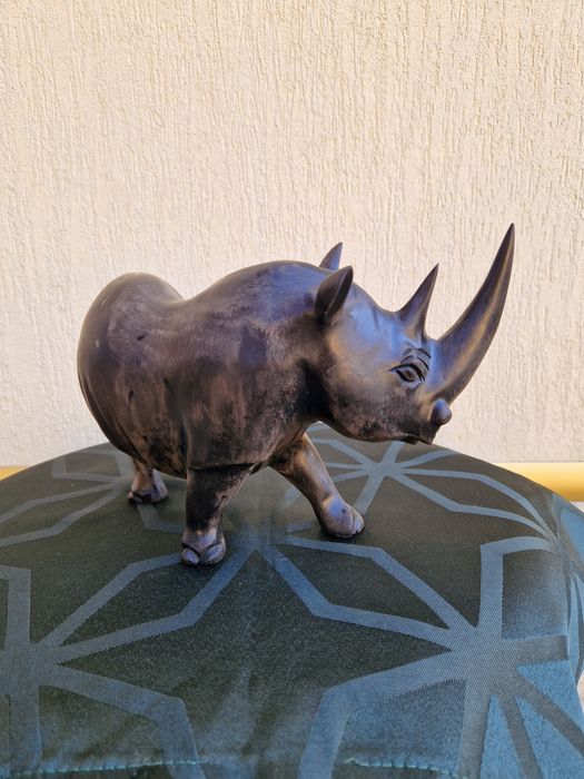 Уникална анг колекционерска дървена фигура статуетка