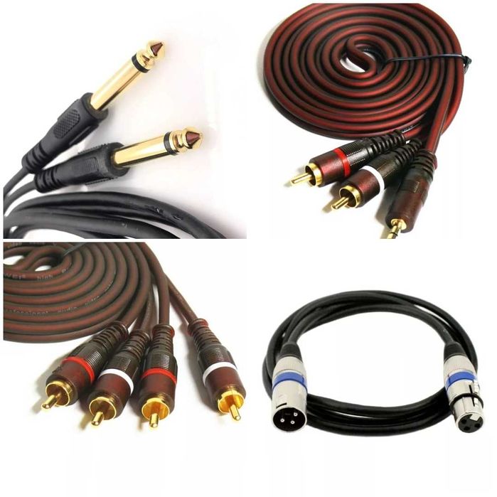 Аудио кабели разные. Алматы.