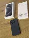 Бартер iPhone 15 pro 256 gb E-sim USA 94% black titanium