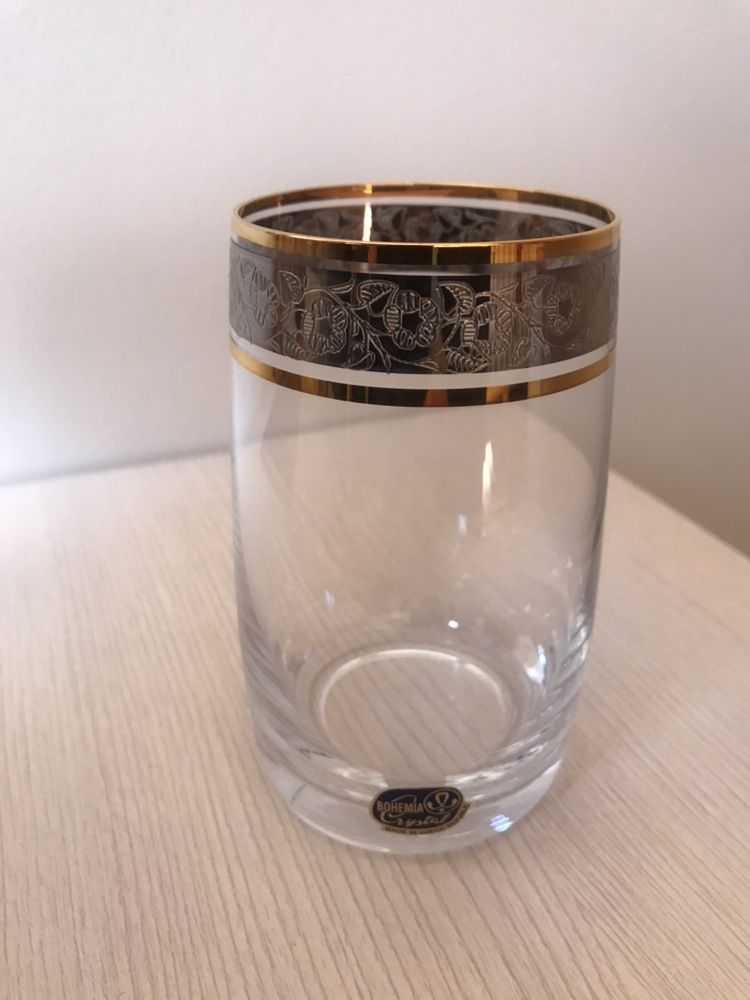 Новый хрустальный набор стаканов Bohemia, на подарок