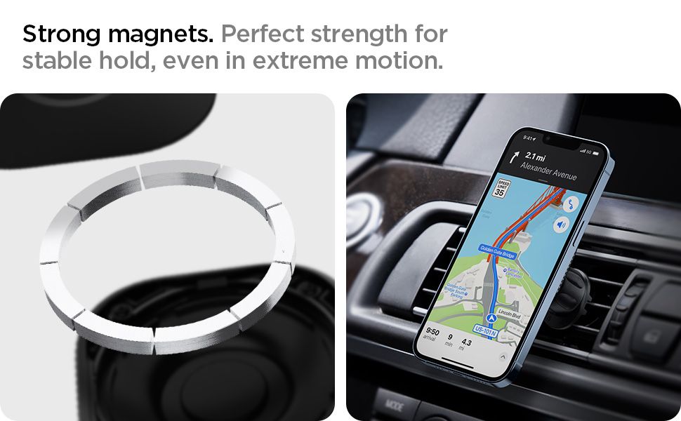 Spigen OneTap Bling MagSafe стойка за кола/176 Bling кристали/iPhone
