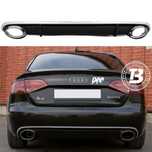 Difuzor Bara Spate cu Ornamente compatibil cu Audi A4 B8 RS Design