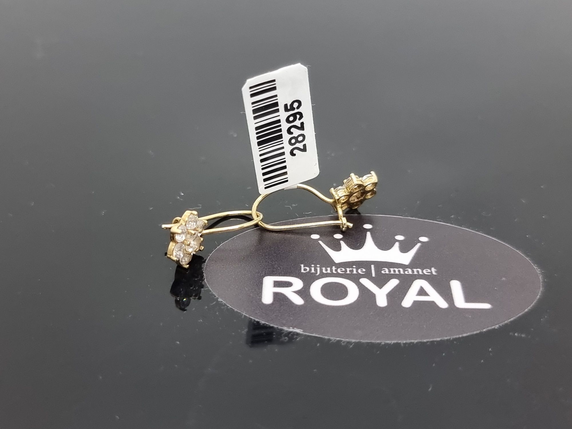 Bijuteria Royal: Cercei aur 14k/1.59 gr