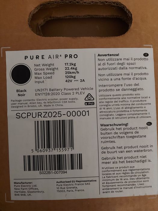 Trotineta electrica PURE AIR Pro 4