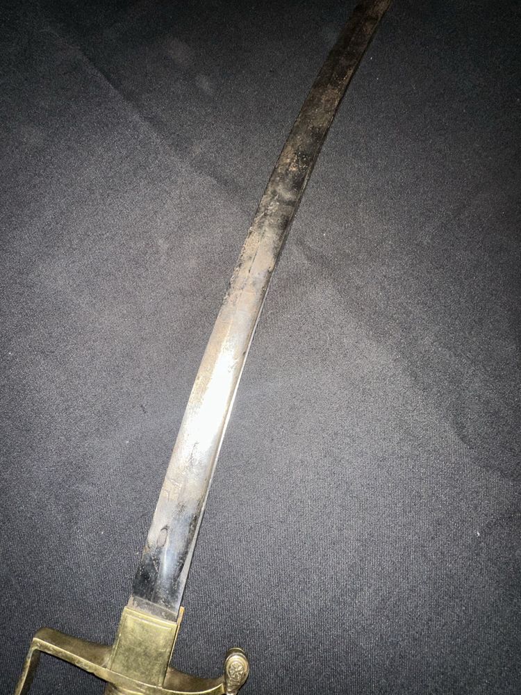 Sabie Originală de Ofiter Cavalerie! Sec XIX , Lamă curbată! 100 cm!!