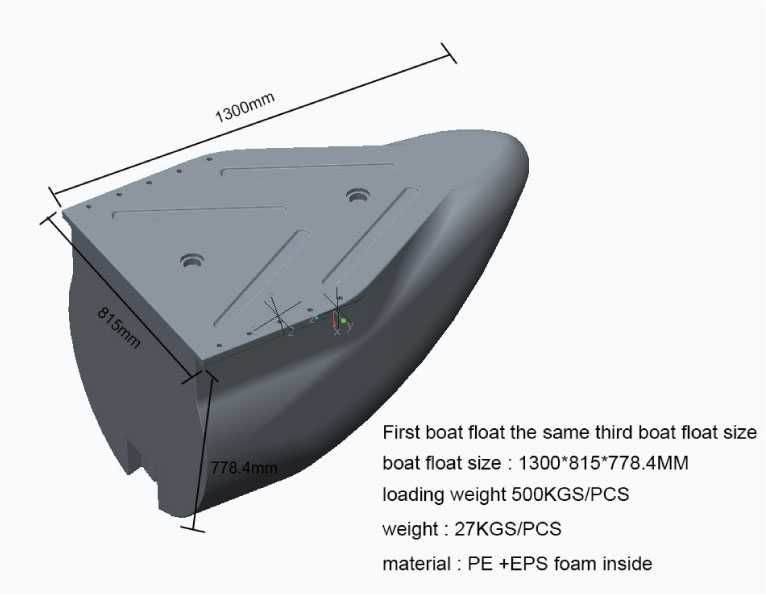 Flotoare pentru construcția de pontoane plutitoare/catamarane