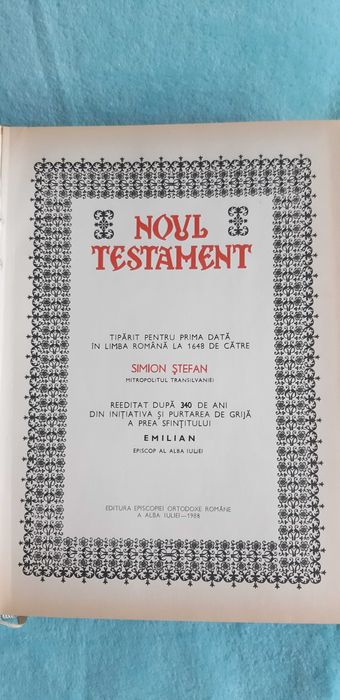 Noul Testament, Alba Iulia 1988