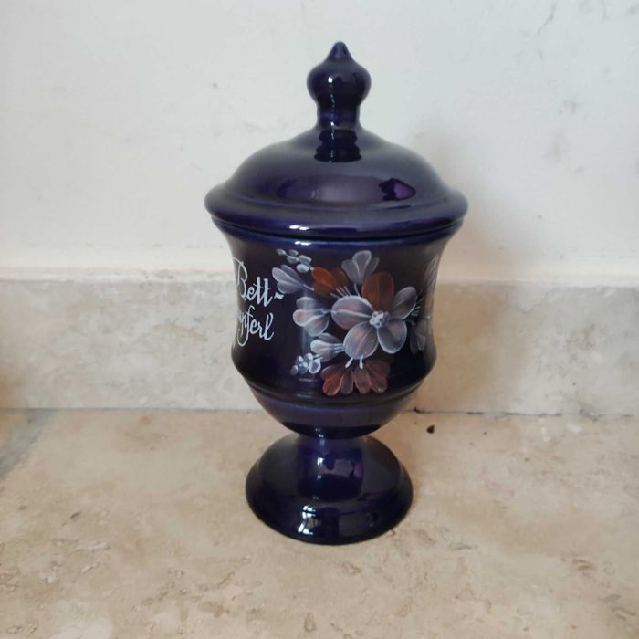 Винтидж купа/ваза за бонбони, Германия, ръчно рисувана