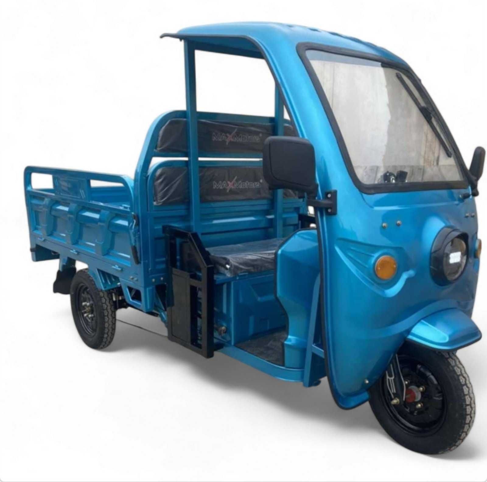 Електрическа Селскостопанска Триколка с Покрив 2000W Maxmotors