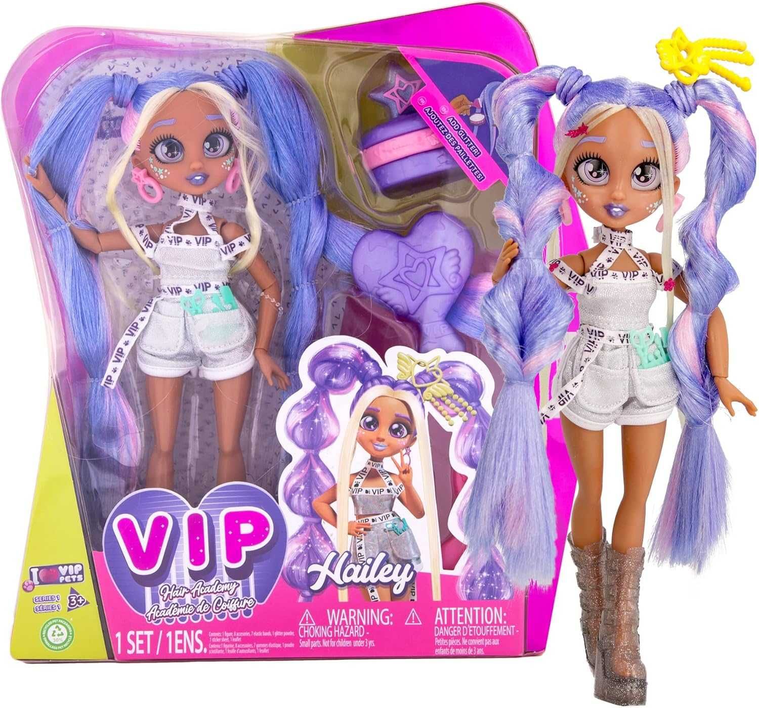 Модна кукла Хейли IMC Toys Кукла Vip Pets Hair Academy 30см