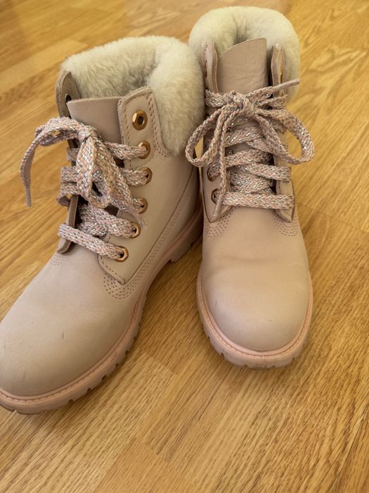 Дамски боти TIMBERLAND, цвят пудра, размер 38