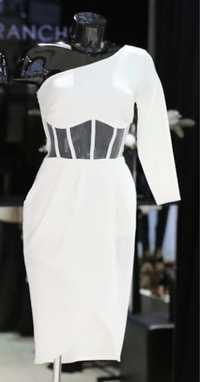 Бяла рокля Elisabetta Franchi