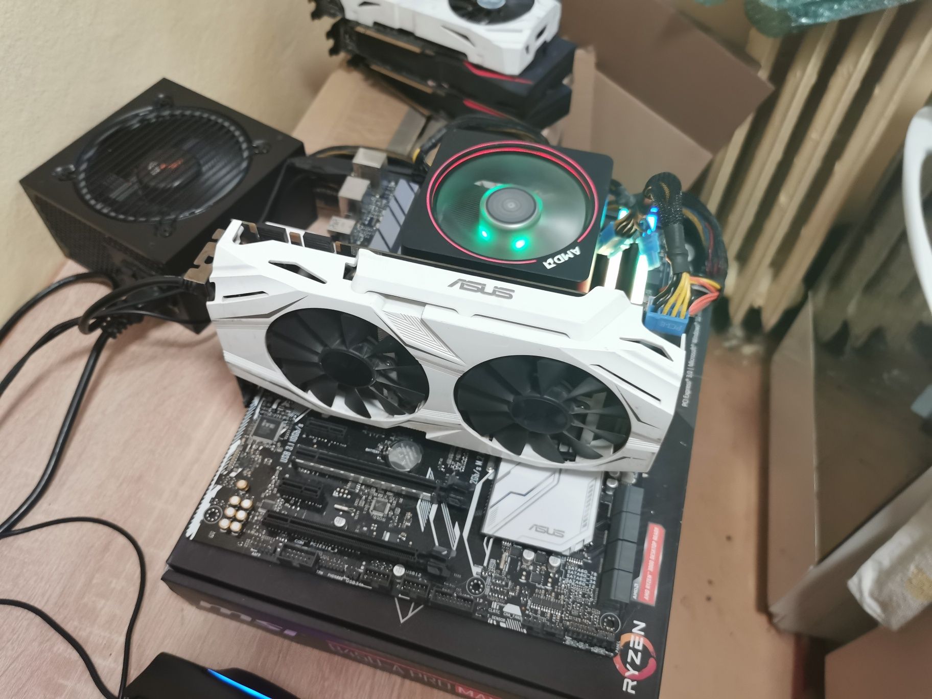 Placa video Asus oc dual GTX 1070 8G 256B