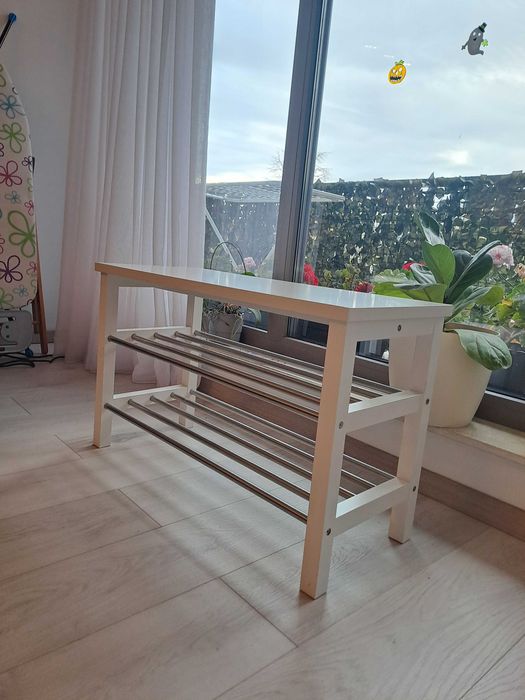 Banca Pantofar Ikea Alb