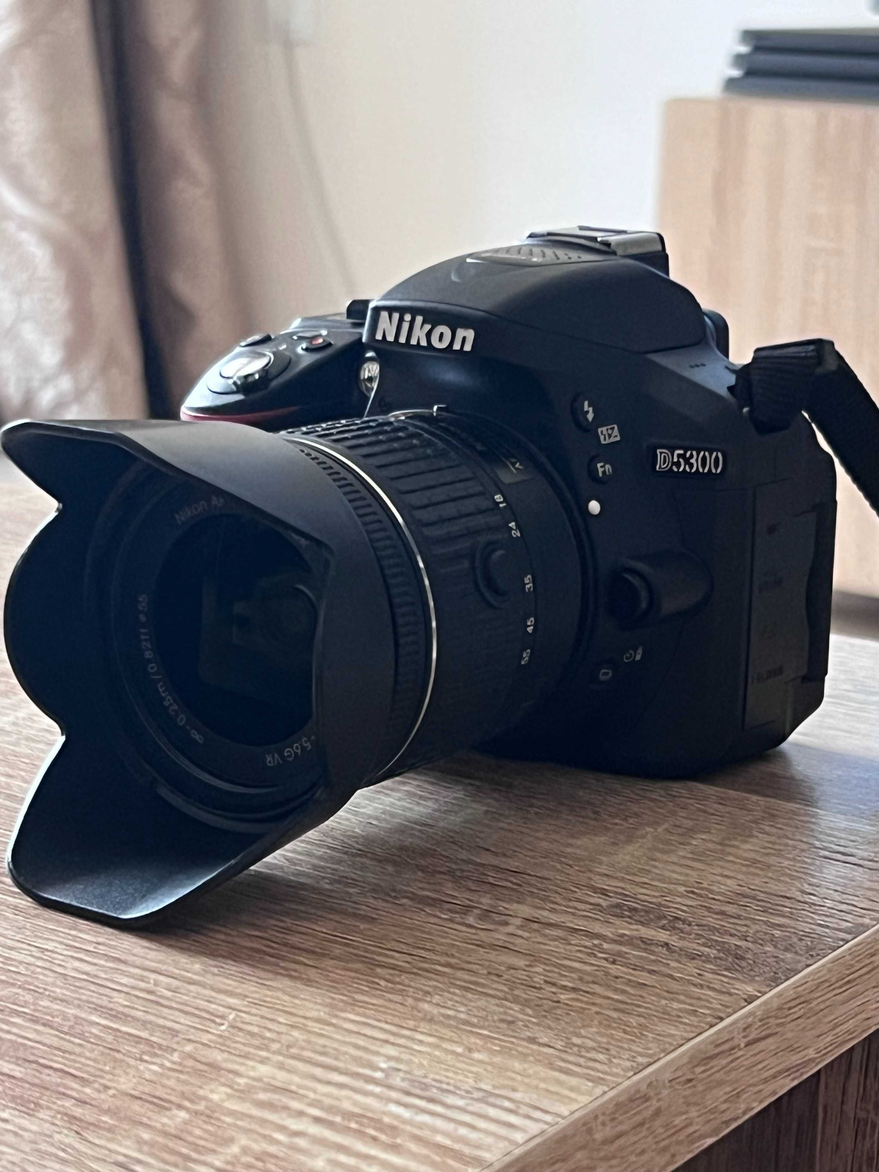 Продавам Nikon D5300 с обектив Nikkor 18-55 mm