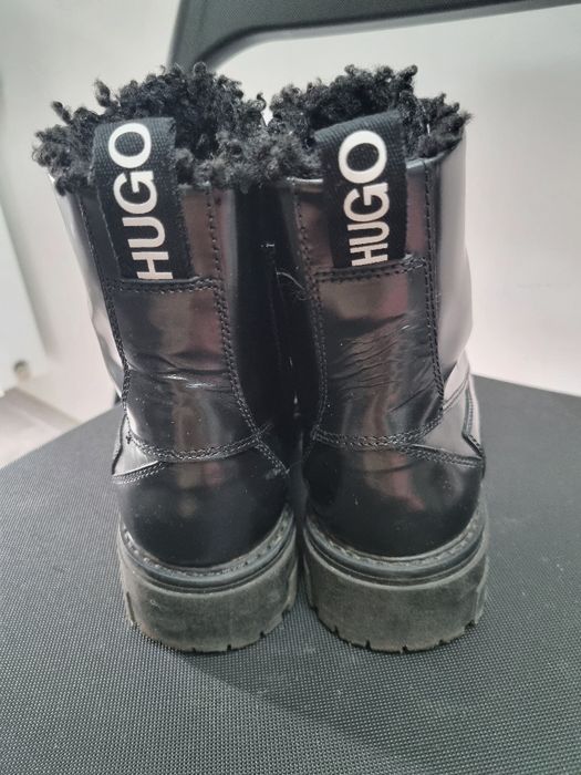 Ghete Hugo negre imblănite