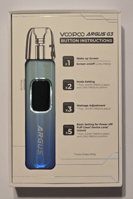 Vand Kit Voopoo Argus G3 - Aurora Blue