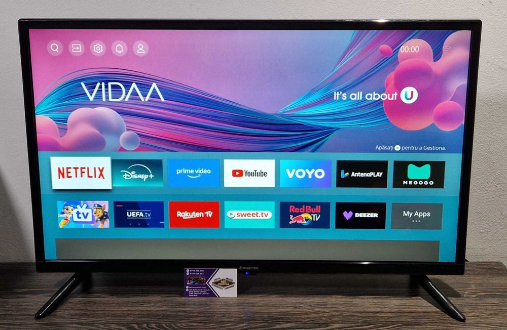 Televizor LED Smart TV Vortex V32R0212VS, diagonala 81 cm, HD