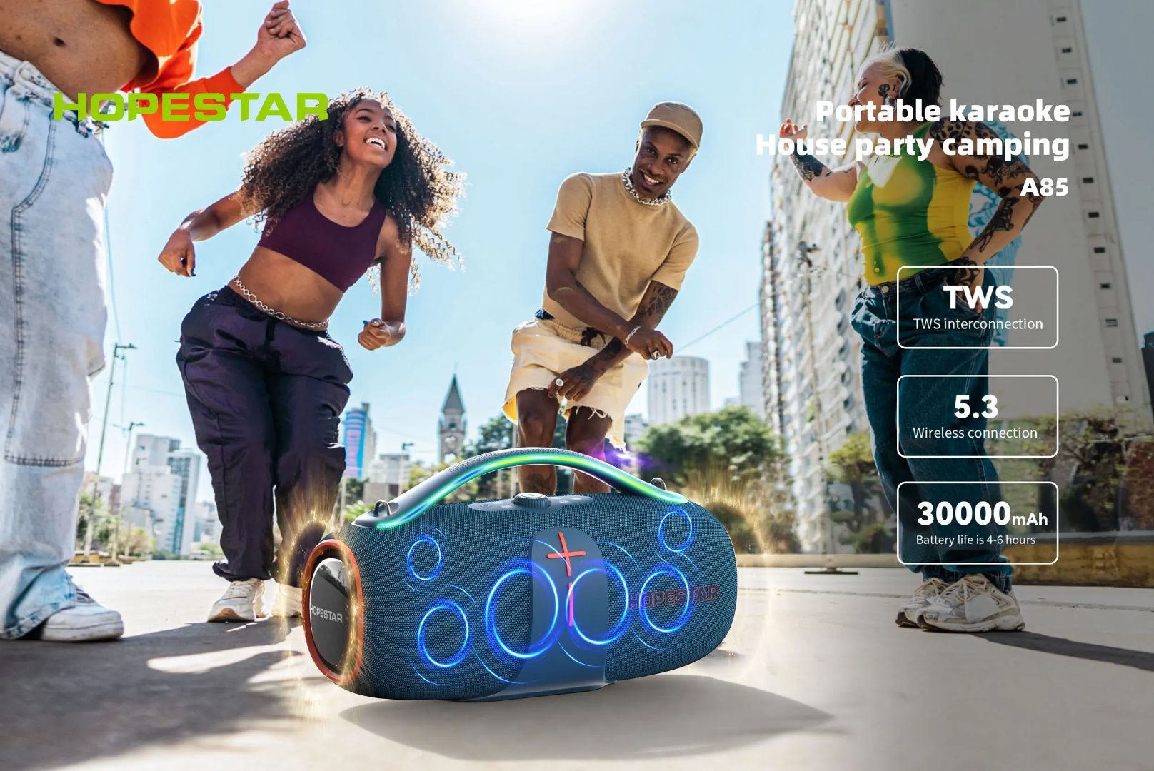 Прокат портативной колонки Hopestar A85