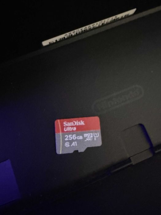 nintendo switch oled alb 64gb+card memorie 256gb+joc