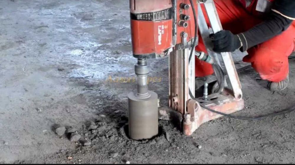 Алмазное сверление бурение бетон тесу